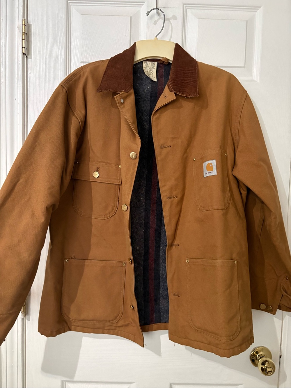 Carhartt Jacket Chore
Firm Duck Blanket Lined Loose
Fit size 44